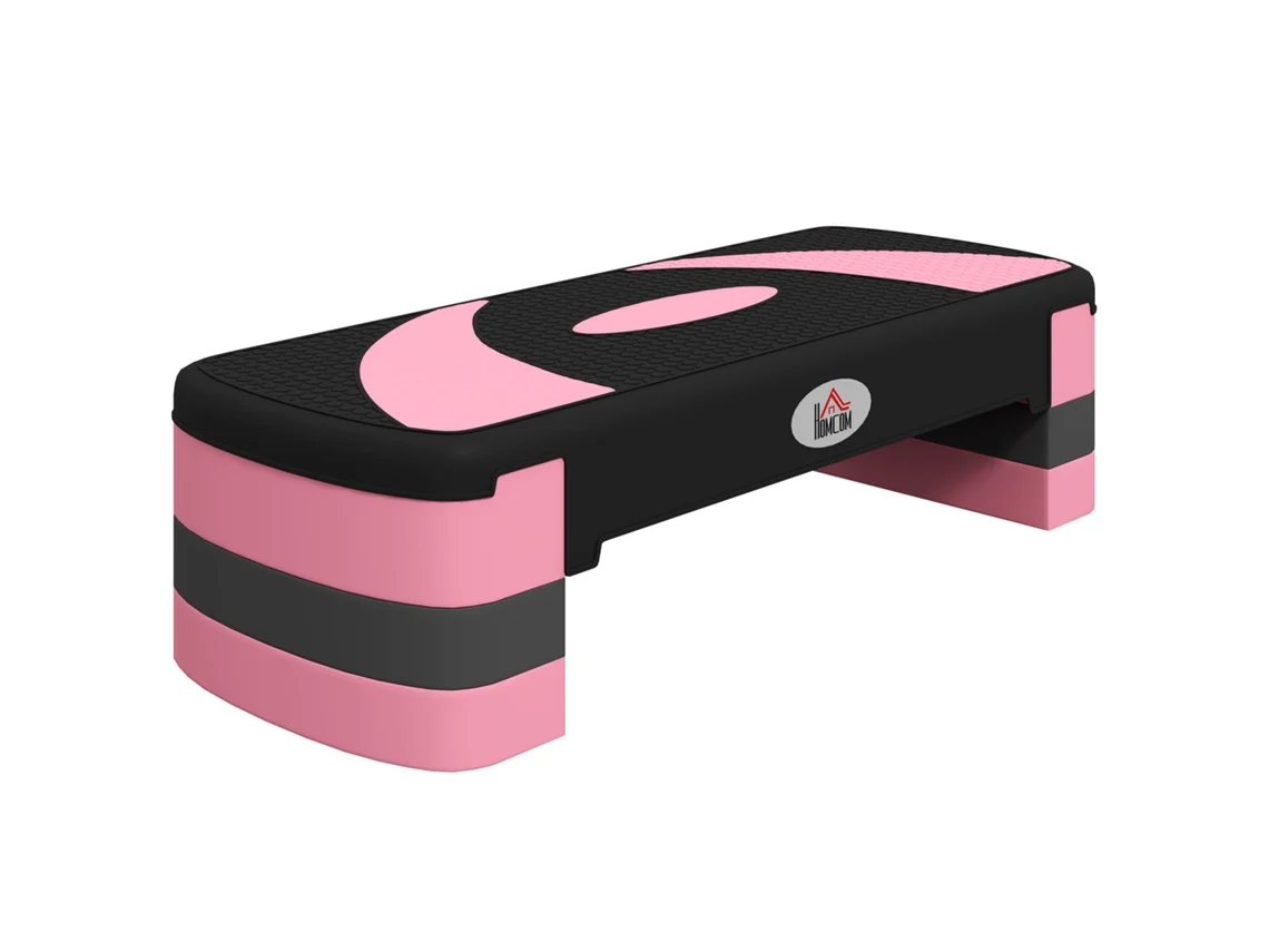 Step Aeróbico con Altura Regulable, Capacidad de Carga 150 kg y 3 Configuraciones de Altura (10/15/20 cm) para Ejercicio Físico y Entrenamiento en Casa.