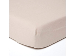 Homescapes Natural Linen Deep Fitted Sheet, Single
