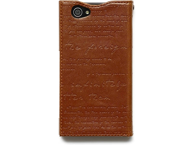 Funda Sony Xperia Z1 Compact ZENUS Masstige Lettering Marrón