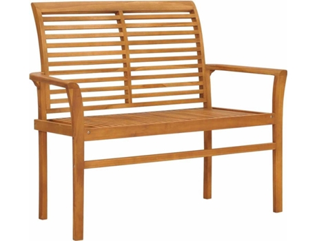 Banco de jardín VIDAXL Marrón Madera (112x55x94 cm)