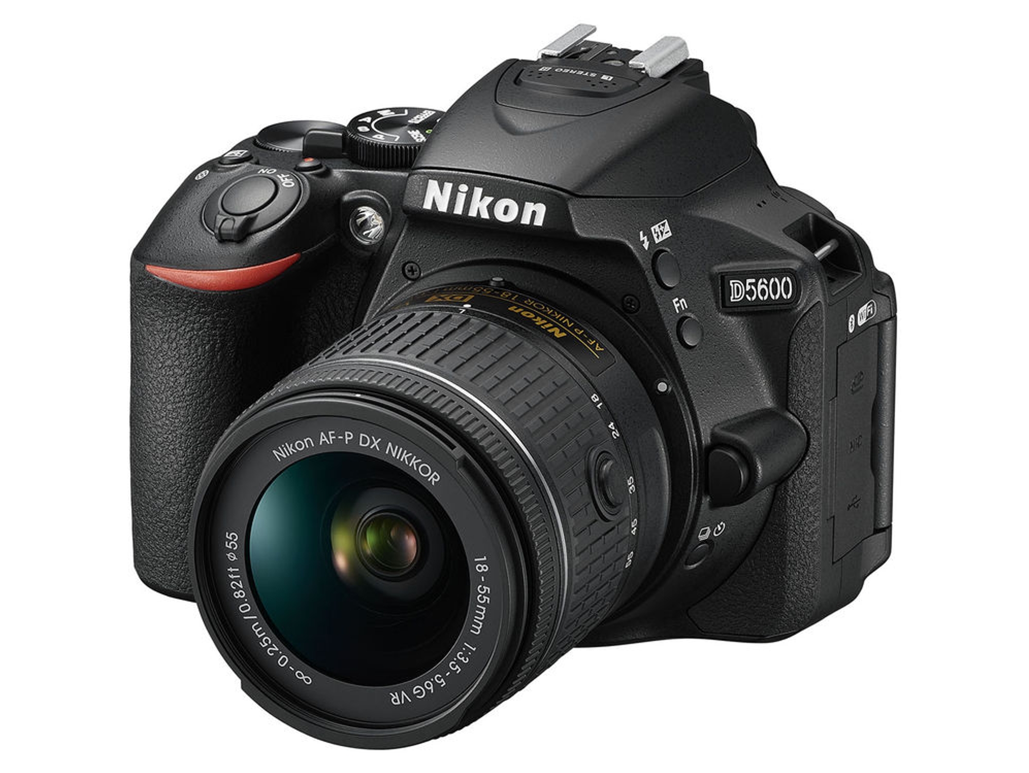 Kit Cámara Réflex NIKON D5600 AF-P 18-55 VR (Negro - 24.2  MP - Sensor: DX - ISO: 100 a 25600)