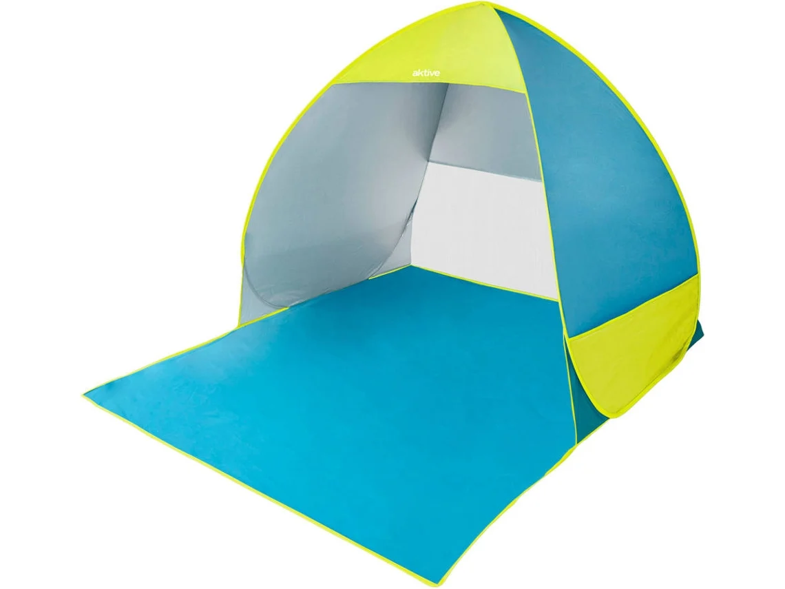 Carpa de Playa AKTIVE 62165 Azul (140x160x110cm - 2 Personas)