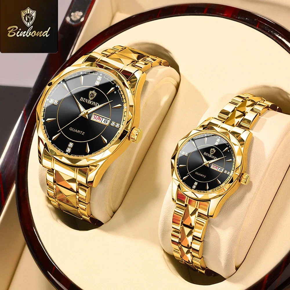 Relojes Elegantes Para Parejas, Perfectos Como Regalo Para Enamorados, Relojes De Acero Inoxidable.