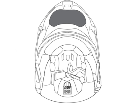 Escudo Antiviento para Casco Modular AGV Sportmodular Wind Protector
