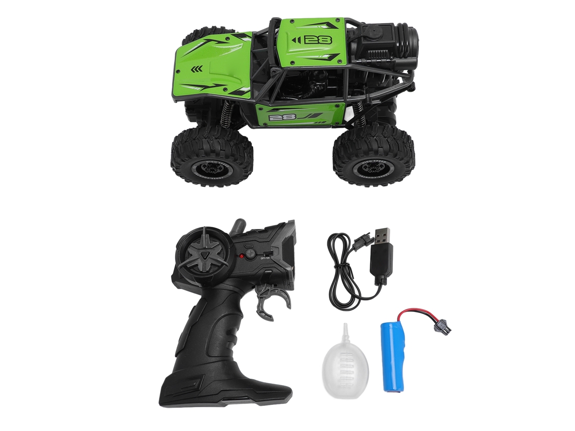 Ats-coche Rc Para Niños 2.4g Control Remoto 5 Canales Aleación Escalador Vehículo Todo Terreno Juguete Verde