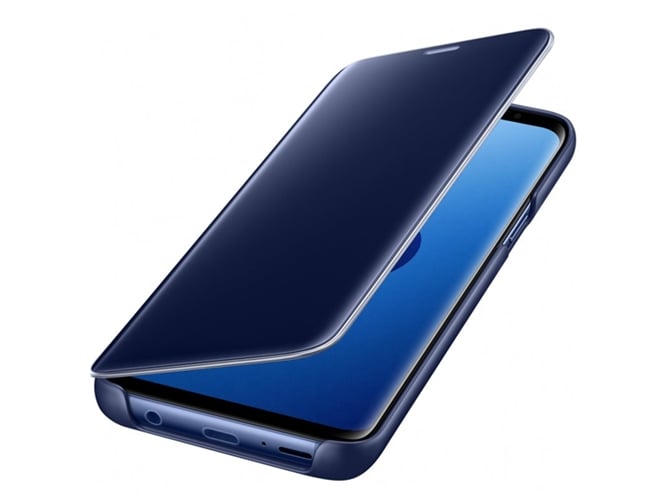 Miseria Punto Vislumbrar Funda SAMSUNG Galaxy S9 Clear View Azul | Worten.es