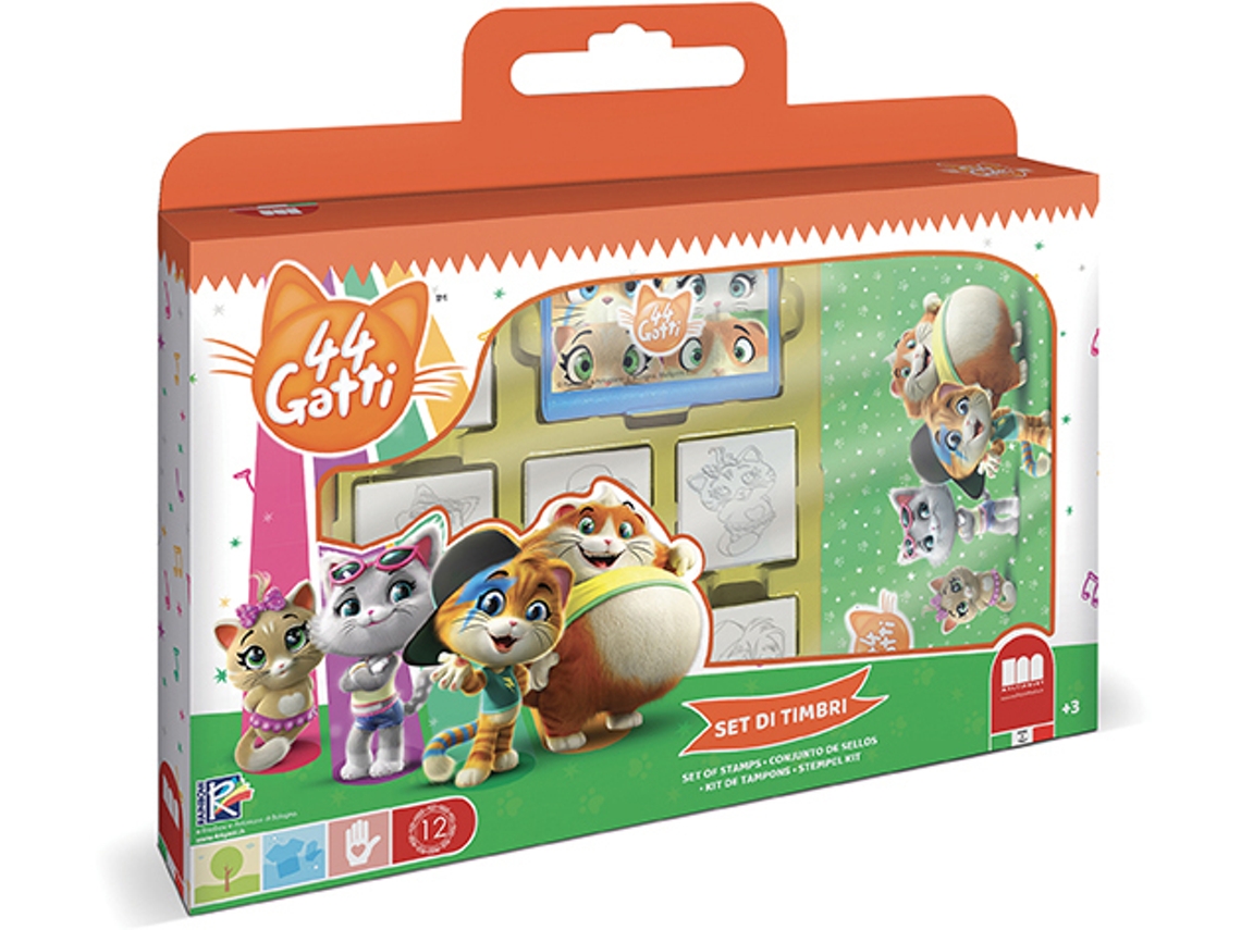 Set de sellos infantiles MULTIPRINT Cats (3 anos)