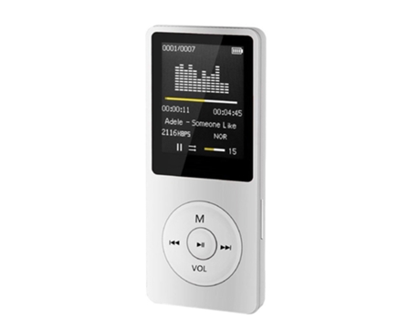 Reproductor de Mp3 Reproductor de Mp4 - En pantalla TFT de 1,8 pulgadas Portátil Negro [Blanco]
