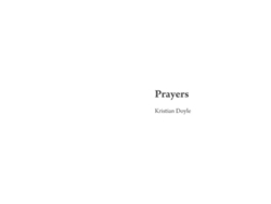 Libro Prayers De Kristian Doyle (inglés)