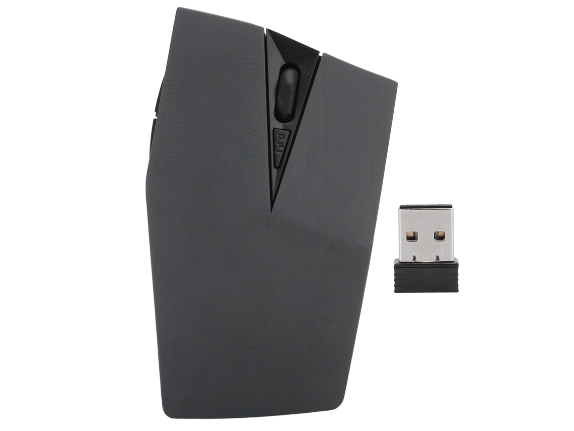 Ratón Óptico Inalámbrico Para Juegos Rhombus Nano De 2,4 Ghz Con Diseño Plano Y Alcance De 15 M Para Pc Y Portátiles.