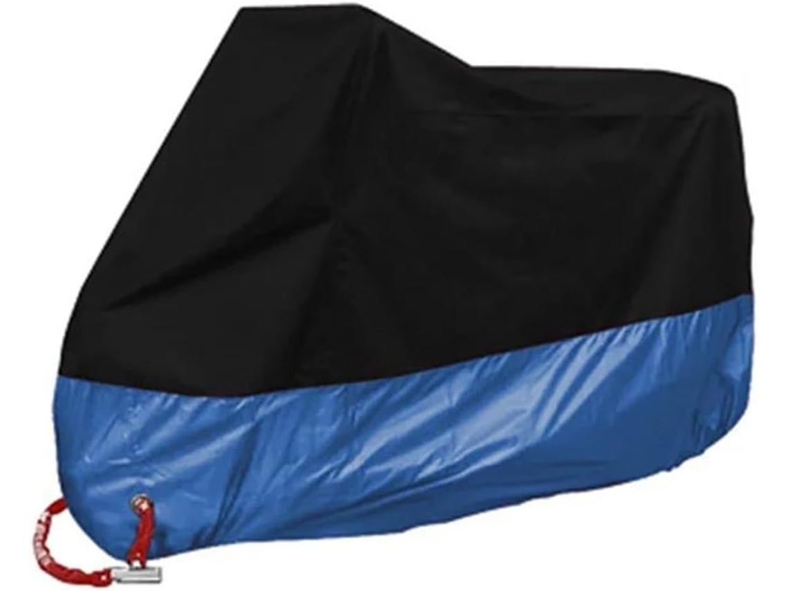 Funda Para Moto 190t Resistente Al Agua Y Al Polvo L/220x95x110cm Azul Gertiz