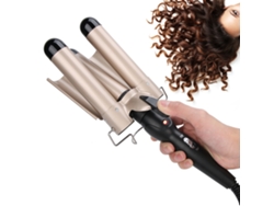 Plancha De Rizo De 3 Barricas Wand Ajustable Ondulador Crimper Herramienta De Peinado Eléctrico