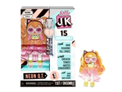 LOL Surprise JK Mini Muñeca Neon QT con 15 Sorpresas