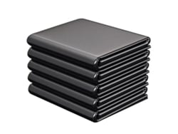 Bolsas de basura grandes negras para uso intensivo, 70 x 80 cm, de polietileno grueso y resistente, ideales para el hogar, la oficina o el hotel. 50 unidades.