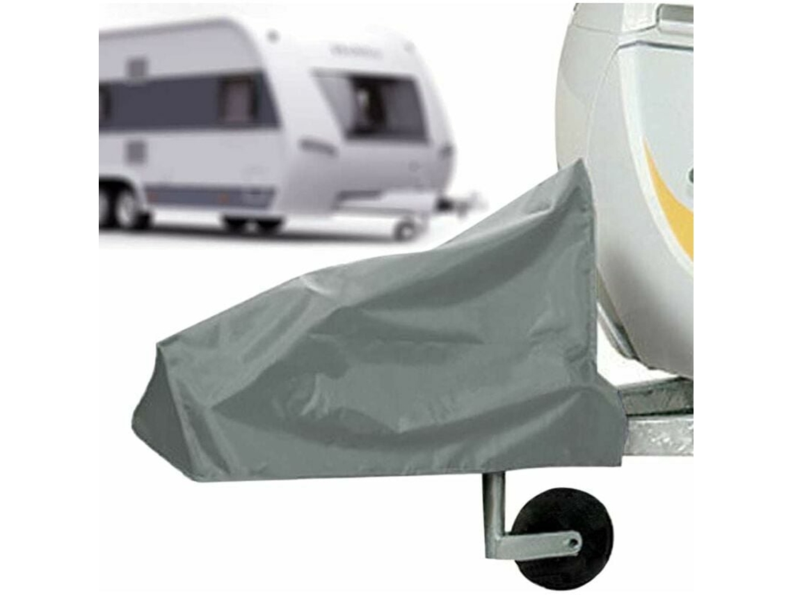 JILLIOPER Funda para remolque de viaje, funda universal para carrito para máxima protección del enganche, material duradero, nailon impermeable que protege de l