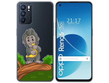Carcasa Oppo Reno 6 5G TUMUNDOSMARTPHONE Dibujos Transparente