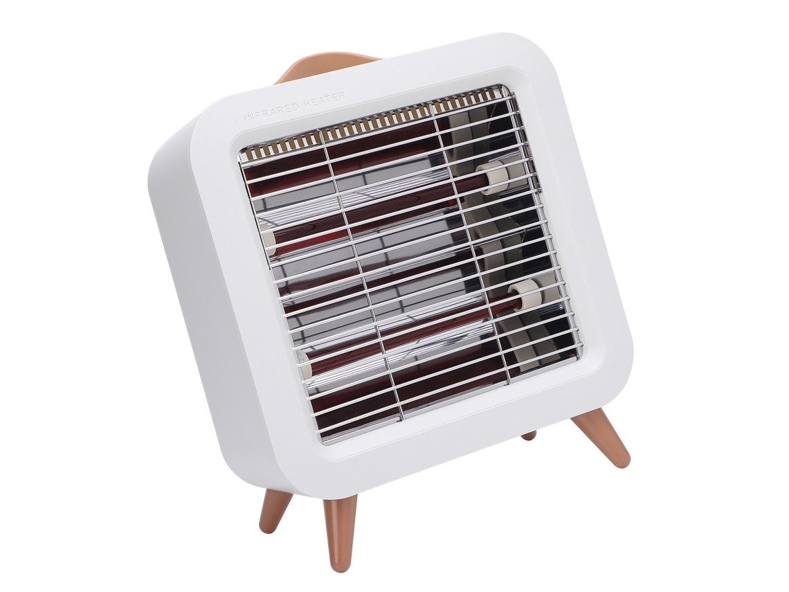 Aquecedor Elétrico Portátil 550w Silencioso Aquecimento Rápido Luz Suave Para Ambientes Pequenos