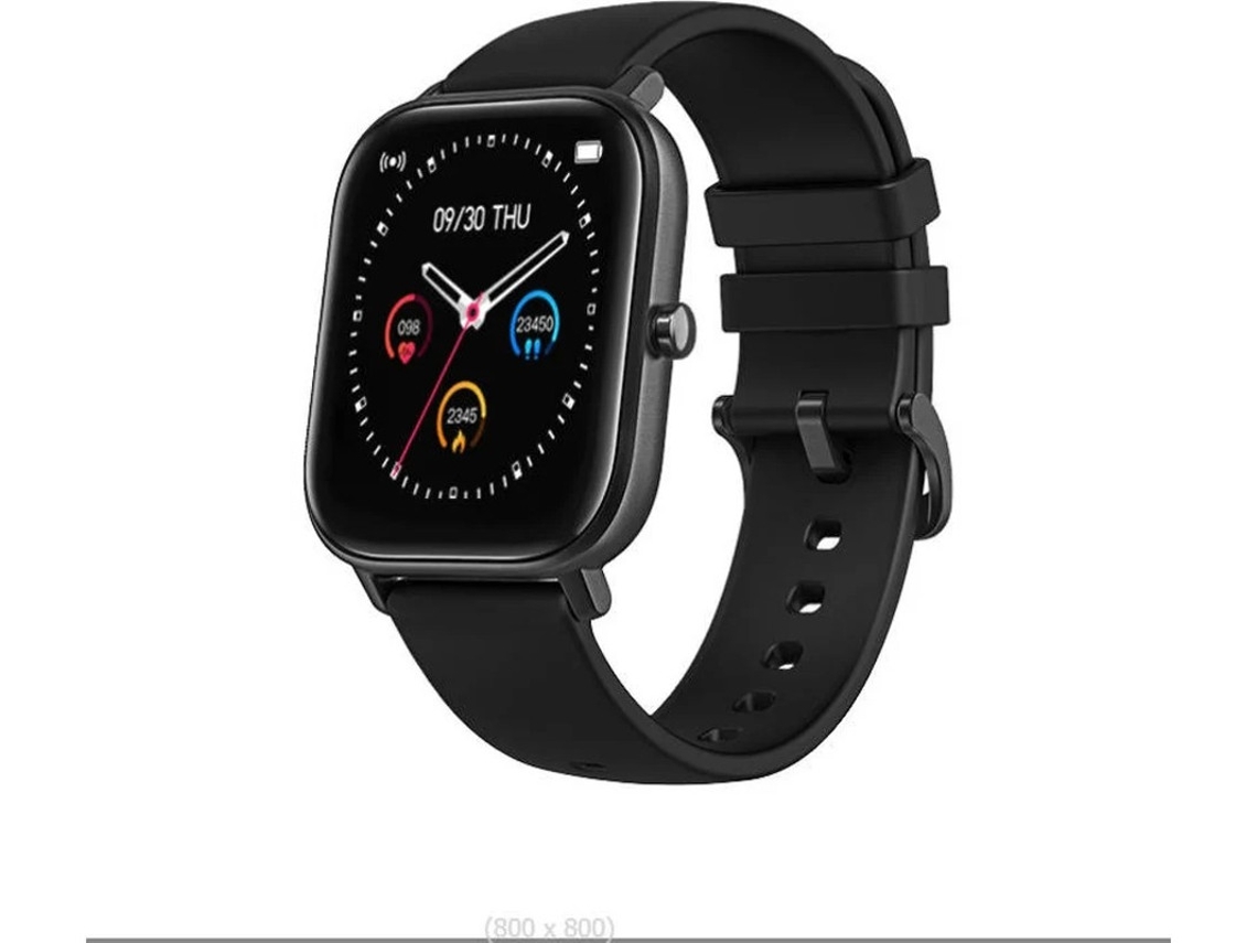 Reloj inteligente con monitor de actividad física, sueño, frecuencia cardíaca, resistente al agua hasta 5 ATM, podómetro, Bestvite (negro)