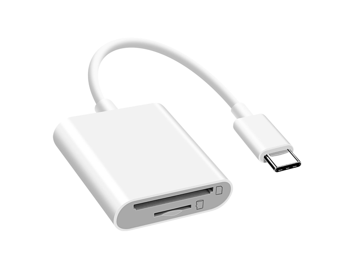 Adaptador Lector Tarjetas Universal Micro Sd Tf AVIZAR Blanco