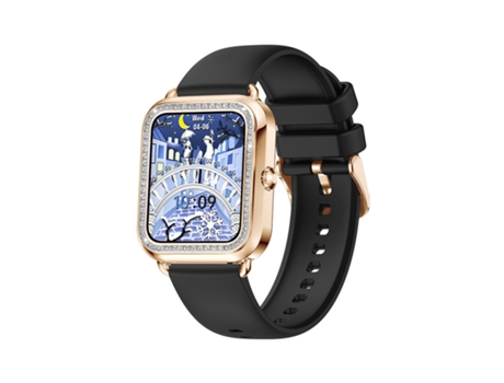 Smartwatch de 1,59 pulgadas Ip67 resistente al agua 25 días en espera para Ios y Android negro BISBISOUS