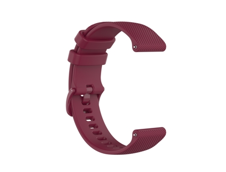 Correa Smartwatch para Amazfit GTR 47mm Silicona a Cuadros (Rojo Vino)