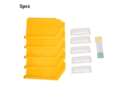 Caja organizadora de herramientas de pared de 5 piezas para tornillos, tuercas y accesorios para taller/garaje (140x105x75)