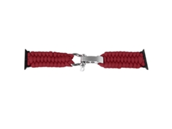 Pulsera Trenzada Ajustable Para Iwatch 9 8 7 6 5 4 3 2 1 Se Wine