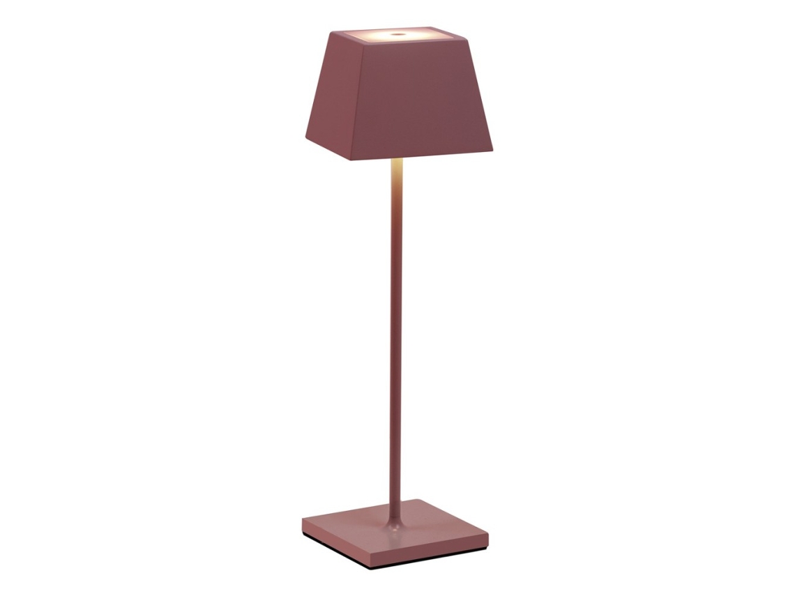 Lámpara de mesa LED Siesta coral IP54 portátil y recargable ROSSINI ILLUMINAZIONE
