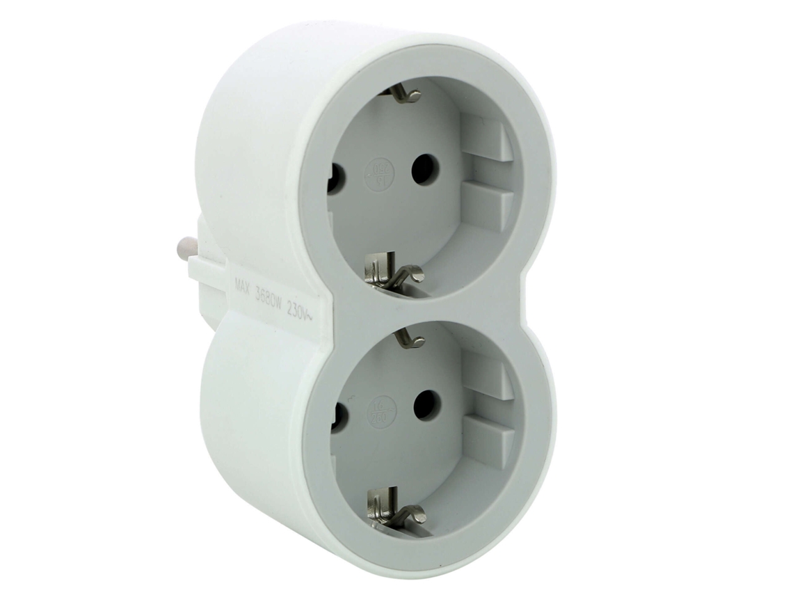 Enchufe Doble Frontal LEGRAND Blanco