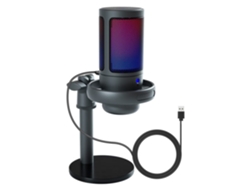 Micrófono Para Pc, Micrófono Para Podcast Con Luz Rgb, Botón De Silencio Y Perilla De Ganancia Compatible Con Ps4/ps5, Mac Y Teléfono. Micrófono Para