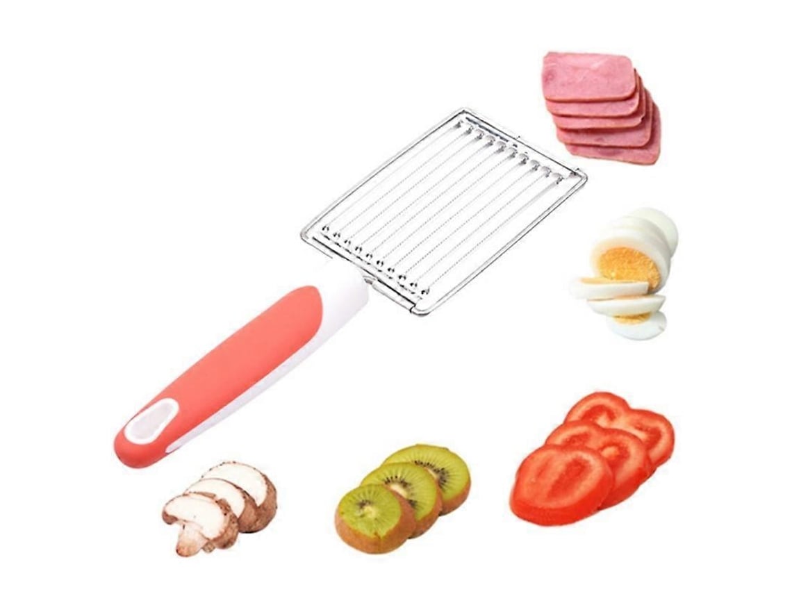 Cortador De Tomate Y Jamón De Acero Inoxidable Antideslizante Para Cocina, Herramienta Duradera Con Mango Cómodo Y Agujero De Colgado