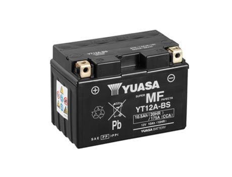 Batería de moto YUASA YTX12A-BS 12V 10AH