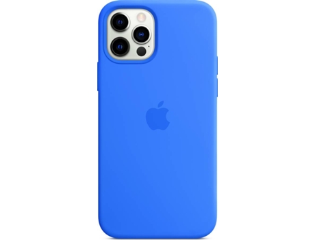 Funda MagSafe iPhone 12, 12 Pro APPLE Silicona Azul Capri