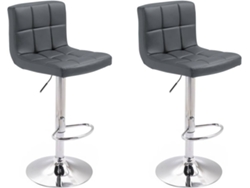 Pack De 2 Taburetes De Bar Grises Mike