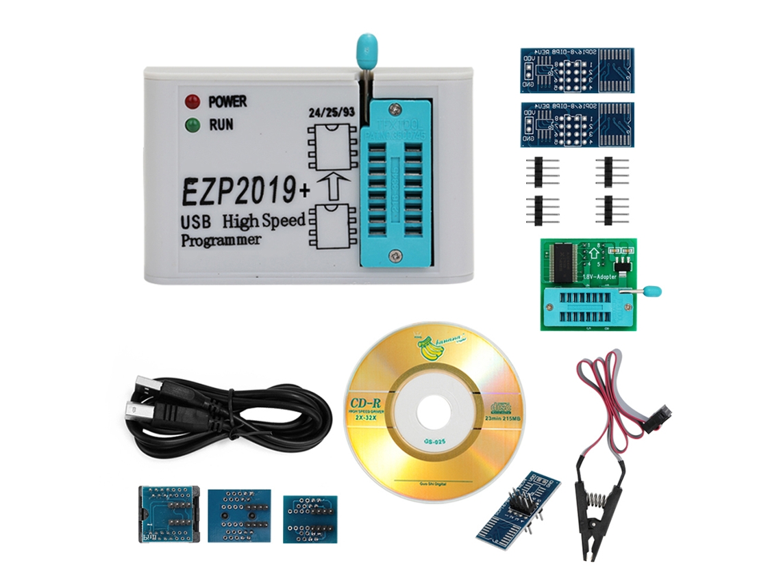 Yncm2026-programador Ezp2019 Usb Spi De Alta Velocidad Compatible Con Flash 32m Eeprom 24 25 93 Bios Win7 Win8