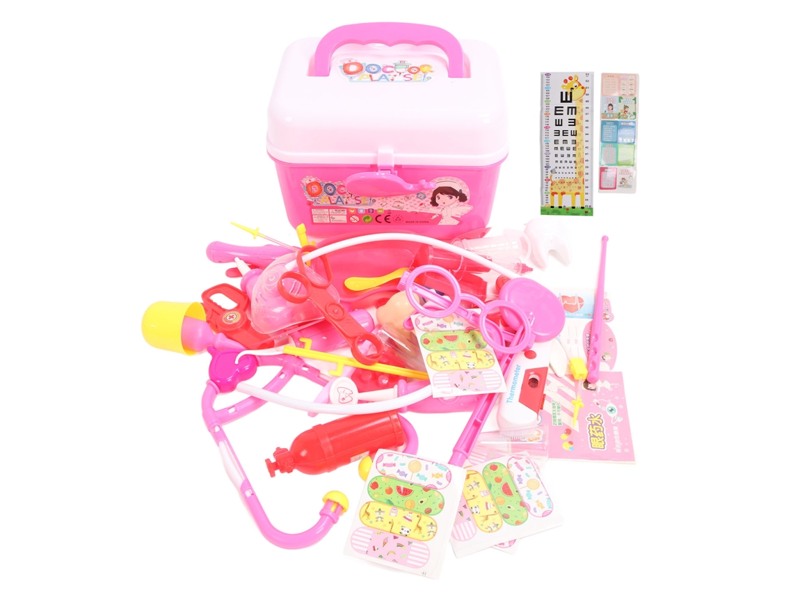 Juguete Médico Educativo Para Niños Kit De Doctor Interacción Padre-hijo Juego De Rol Para Niñas Bebés Roseate