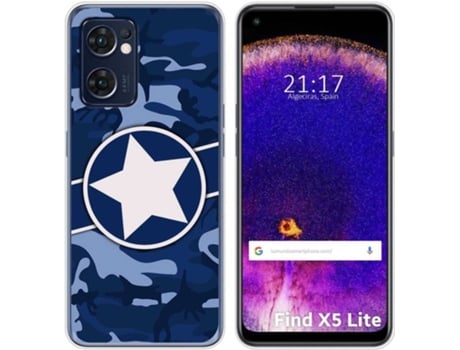 Carcasa Oppo Find X5 Lite 5G TUMUNDOSMARTPHONE Dibujos Camuflaje 03 Multicolor