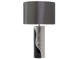 Lámpara de mesa BELIANI Aiken de Porcelana Negro 30x30x52