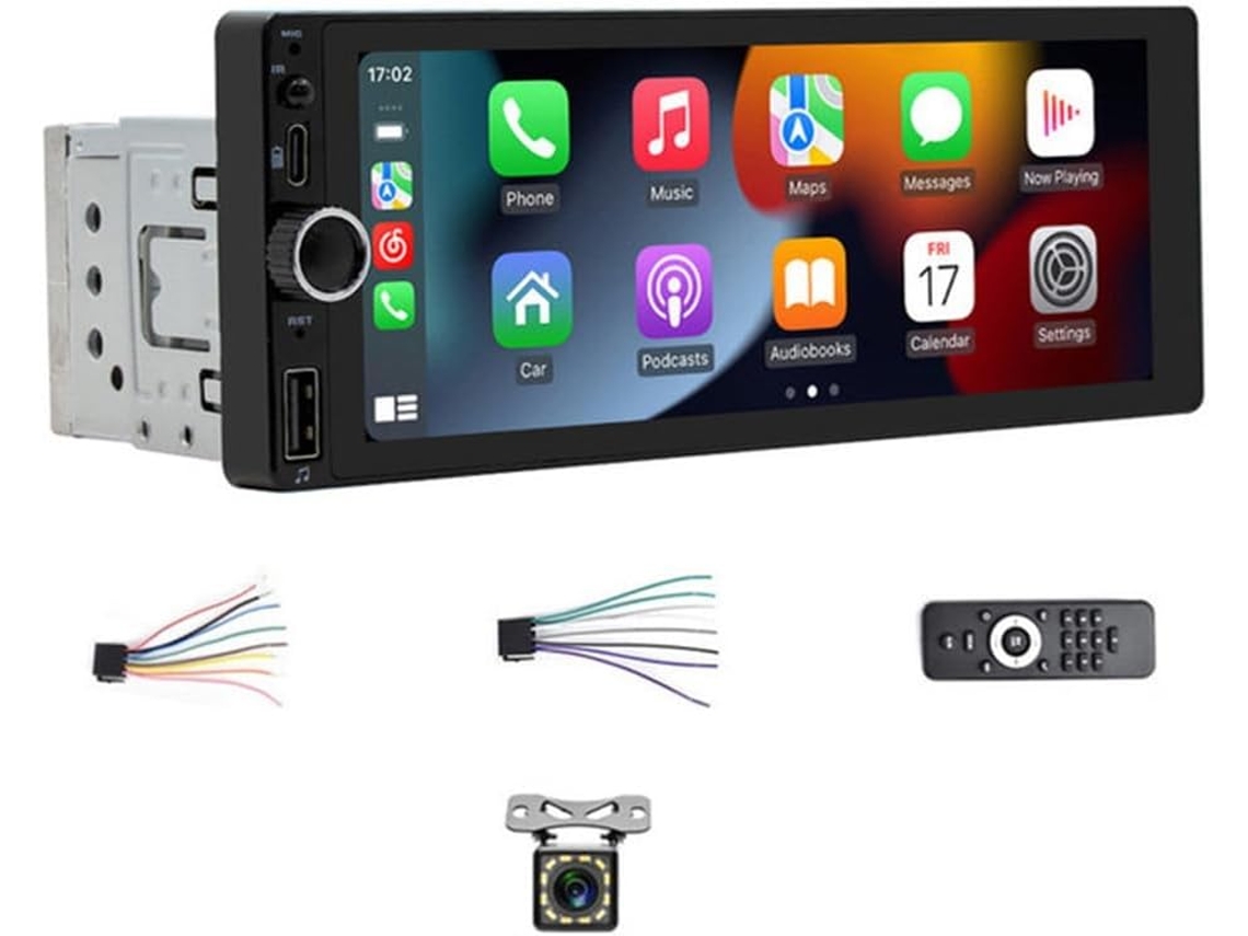 Radio Para Coche De 1 Din Y 6,86 Pulgadas Sin Carplay, Android Auto Ni Reproductor Multimedia Mp5.