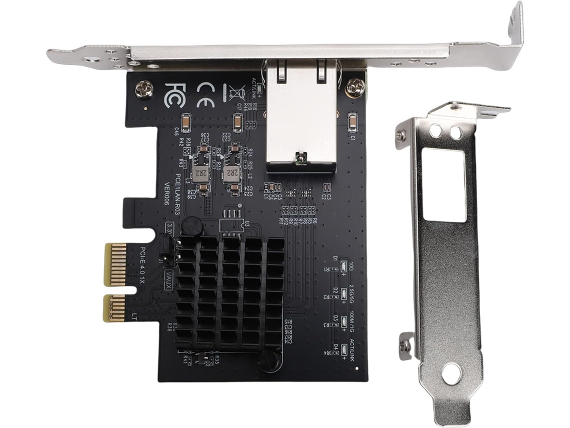 Tarjeta Ethernet Pcie X1 De 10 Gb Con Controlador Rtl8127at – Adaptador De Alta Velocidad