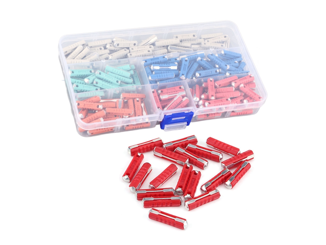 Kit con 200 fusibles torpedo multicolores para coches clásicos europeos