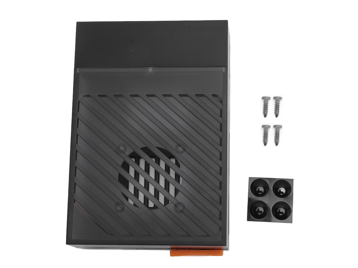 Caja Para Rpi 5 Con Ventilador De Refrigeración Pwm, Tapa Superior Deslizante Y Carcasa Protectora