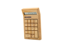 Calculadora ecológica de bambú de 12 dígitos, solar y a pilas, para el hogar, la oficina y la escuela.