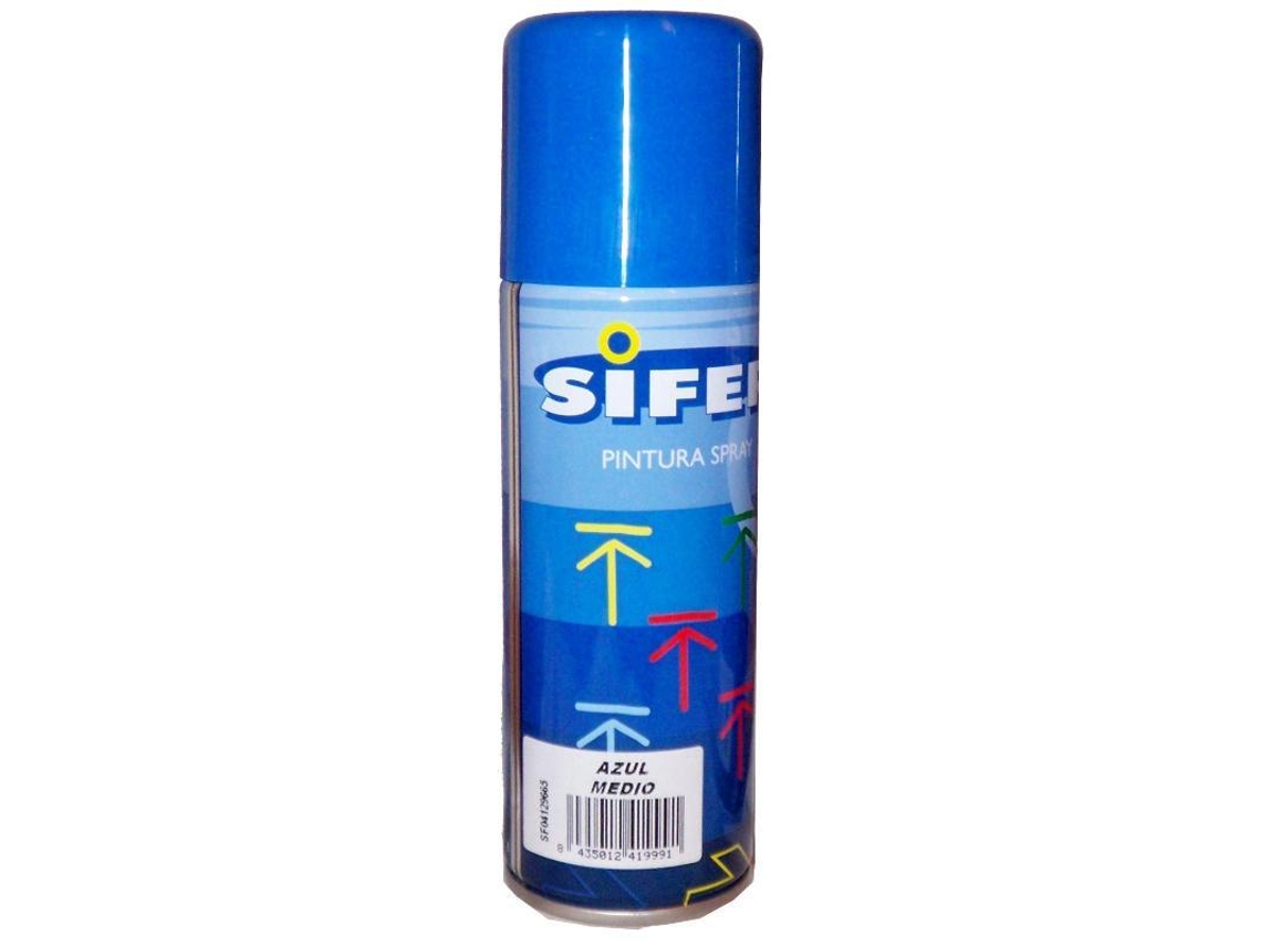 Sifer pintura spray esmalte acrili.brillante 200ml azul medio