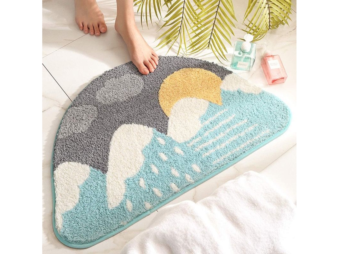 Alfombrilla De Baño Absorbente Antiadherente, Pequeña, Fresh, Semicircular (acima Genting)
