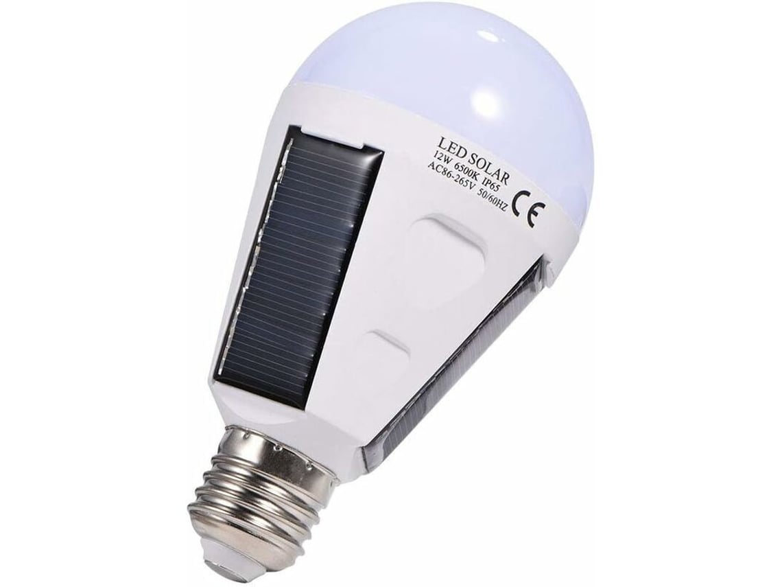 Bombilla Led Solar, E27 Ip 65, Bombilla Led Portátil De Emergencia Con G