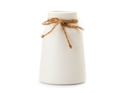 Jarrones blancos, jarrones decorativos pequeños, jarrones de cerámica para decorar estantes.