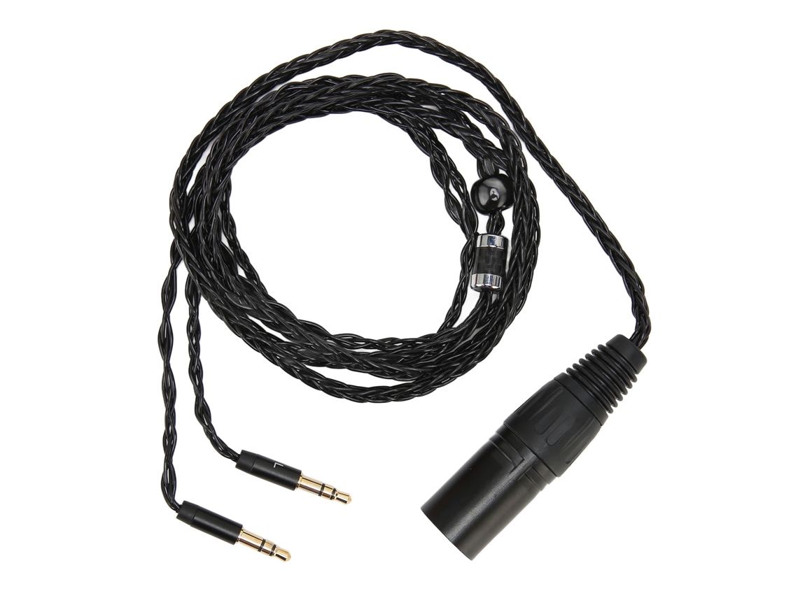 Cable Xlr Macho De 4 Pines A 2 Conectores Macho De 3,5 Mm Para Auriculares Arya Sundara Z7 Z1r D7200