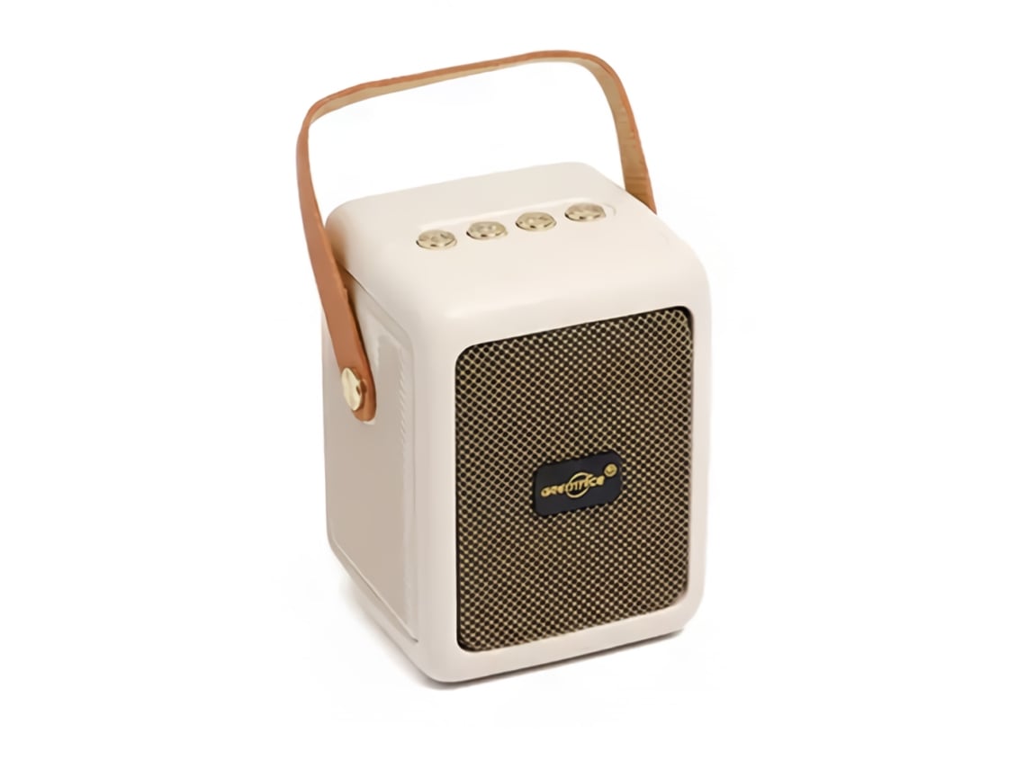 Altavoz Bluetooth Klack Portátil Con Radio Fm, Usb, Tf, Tws Y Karaoke, Luz Rgb, Batería Recargable 500mah Y Sonido Potente 52mm