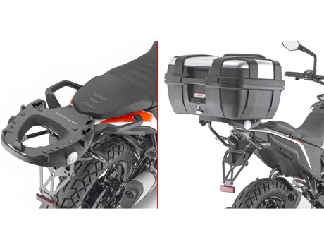 Fixación GIVI Monolock/Monokey Top Case Rear Rack Ktm 390 Adventure Negro